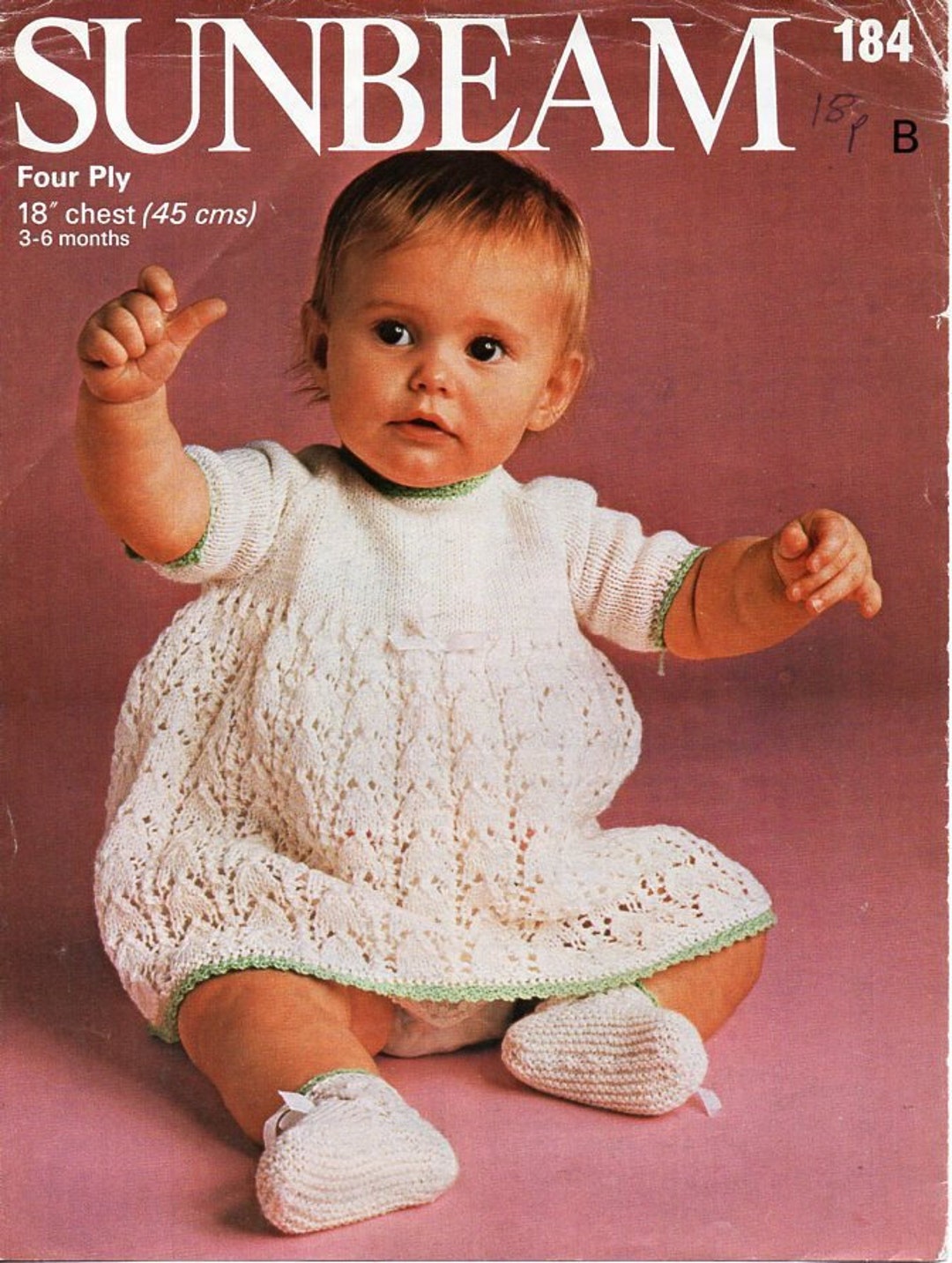 Vintage Baby Dress Jacket Knitting Pattern Pdf Baby Girls Etsy