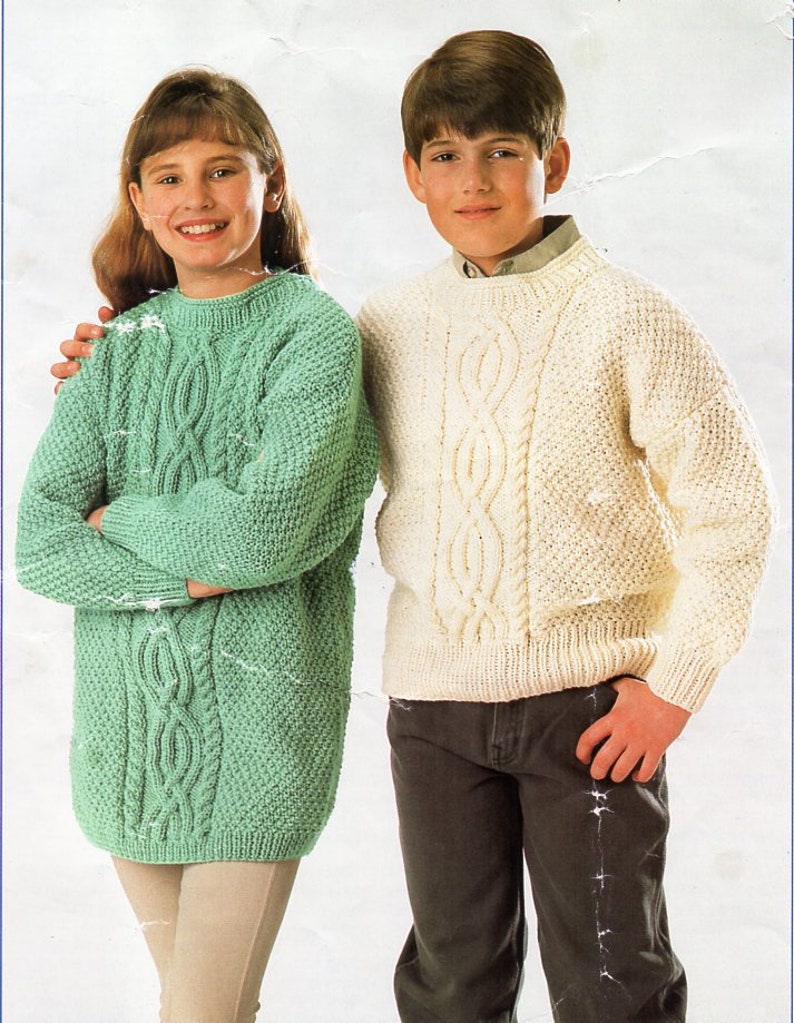 aran tunic knitting pattern