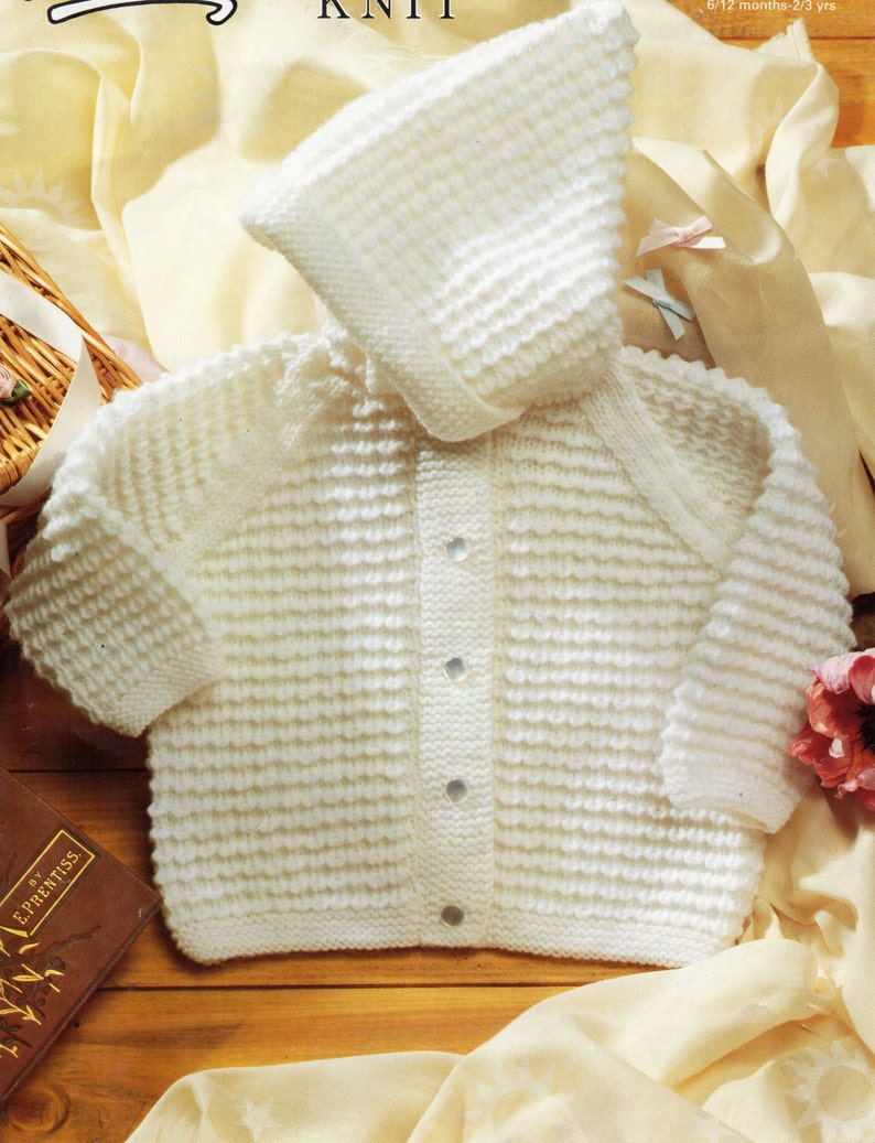 Baby Knitting Pattern Baby Hooded Jacket Baby Hooded Cardigan - Etsy