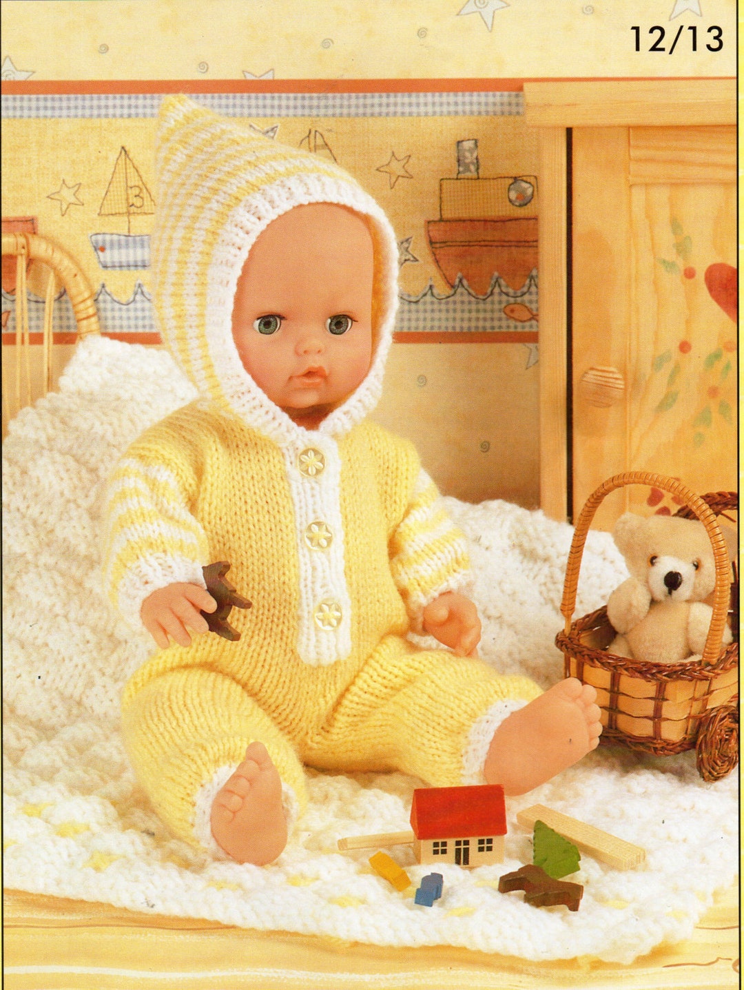 Baby Dolls Clothes Knitting Patterns for Dolls All in One With Etsy UK