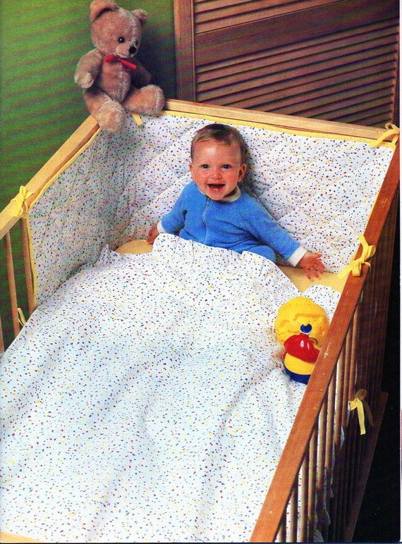 Baby Cot Set Sewing Pattern PDF Instructions to Make Cot Duvet Etsy UK