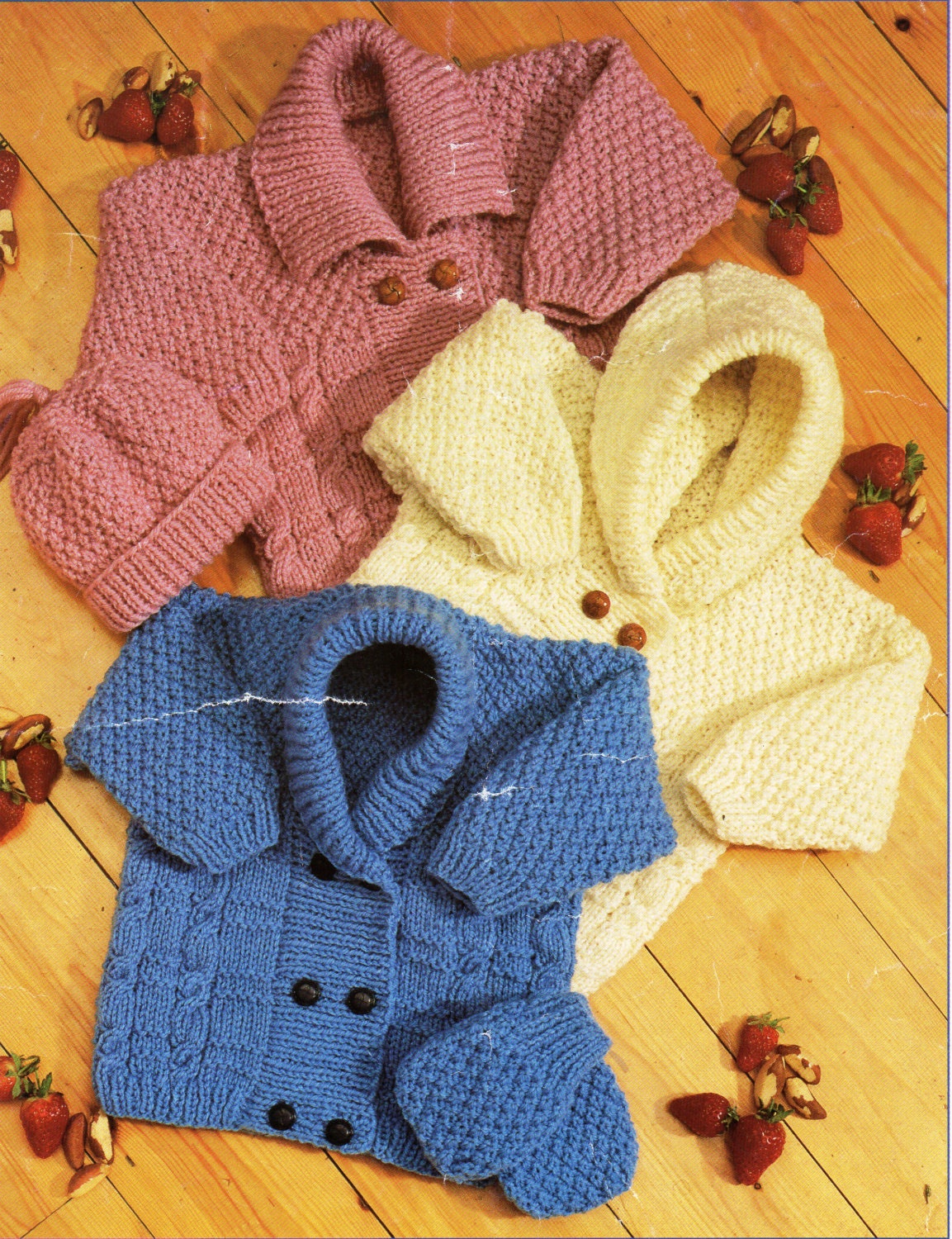 Baby Aran Cardigan Knitting Pattern Pdf Baby Cable Hooded Etsy UK