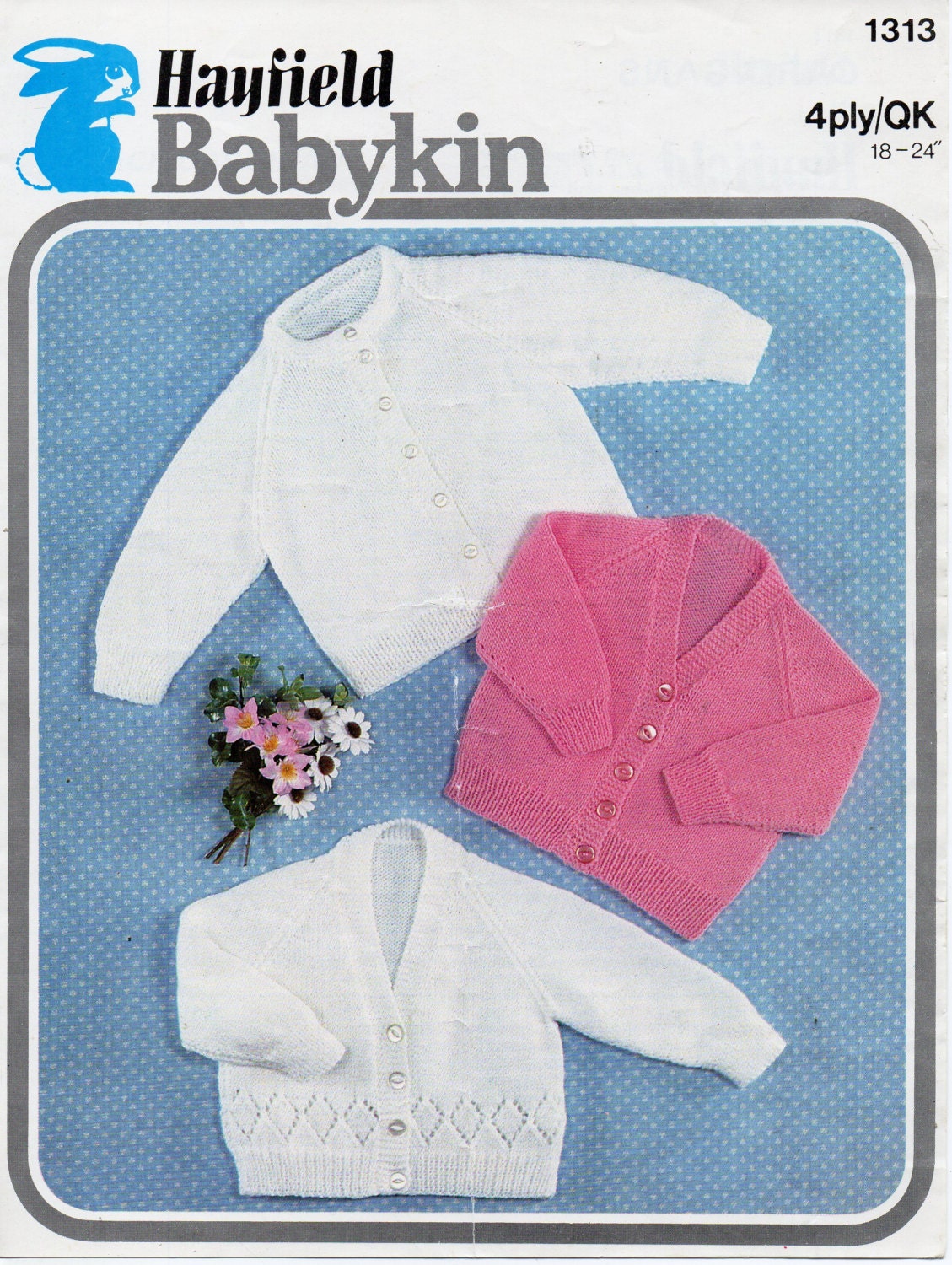 Knitting Cardigans & sweater for 1824 inch chest PDF of vintage