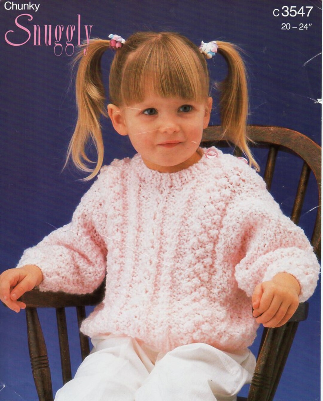 Baby Childrens Chunky Sweater Knitting Pattern PDF Download - Etsy