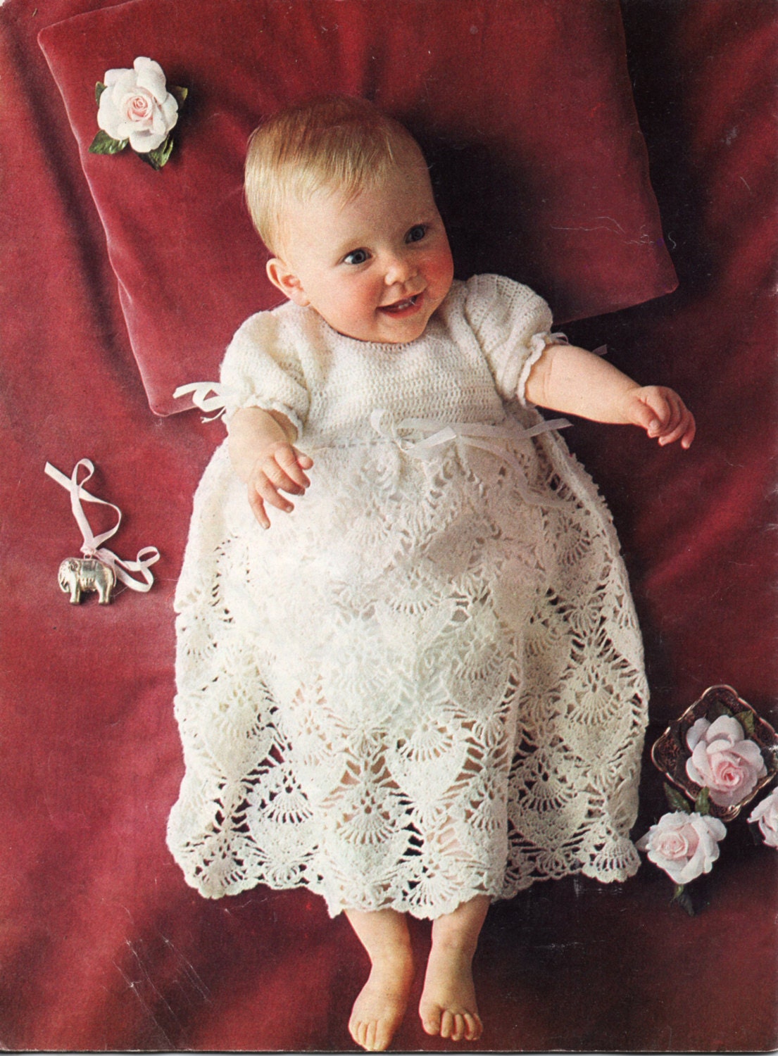 Buy Instant Download PDF Beautiful Christening Gown Crochet Pattern CB106  Online in India - Etsy