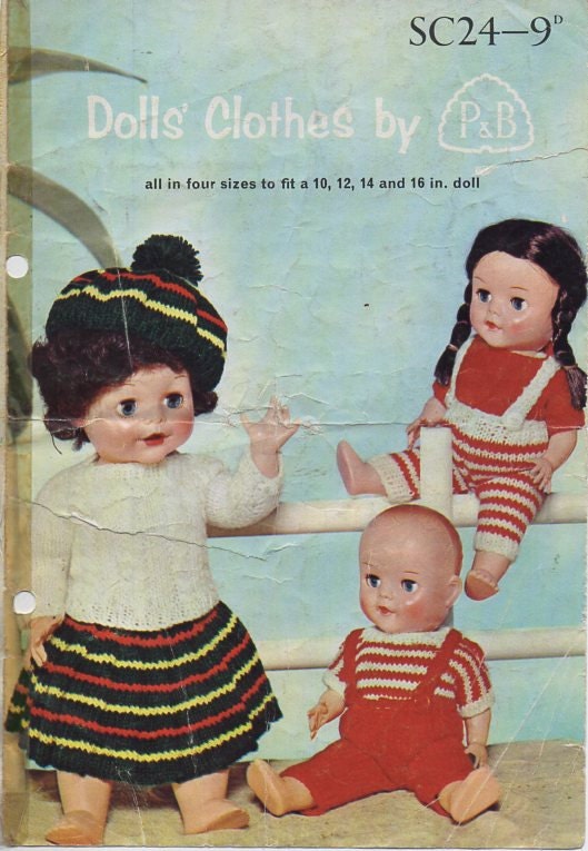 vintage girls pinafore sweater knitting pattern pdf childs dress jumper 22-28 3ply light fingering pdf instant download