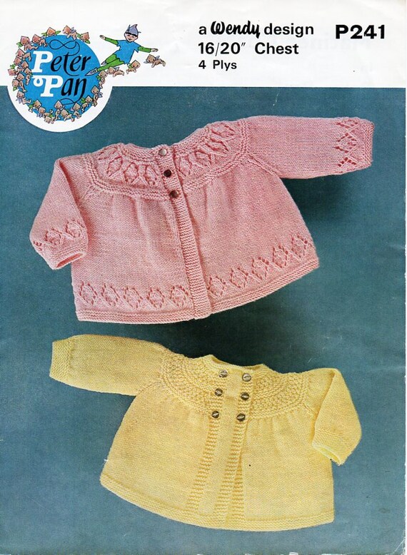 Vintage Baby Matinee Coat Knitting 