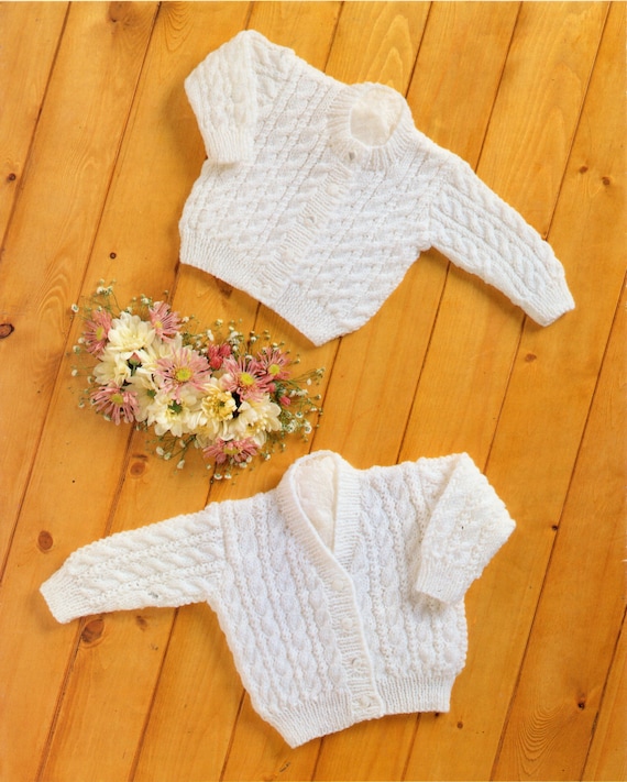 Baby cable cardigans knitting pattern PDF premature baby DK | Etsy Baby cable cardigans knitting pattern PDF premature baby DK | Etsy