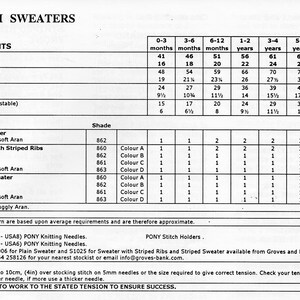 Baby Childrens Sweater Knitting Pattern Pdf Download Button - Etsy