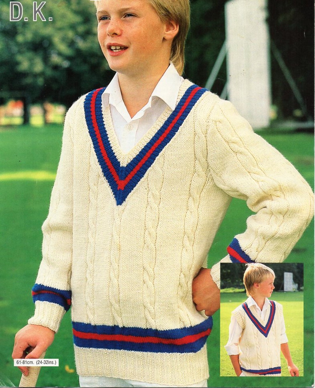 Mens Cricket Sweater Knitting Pattern Pdf Mens Cable V Neck Jumper ...