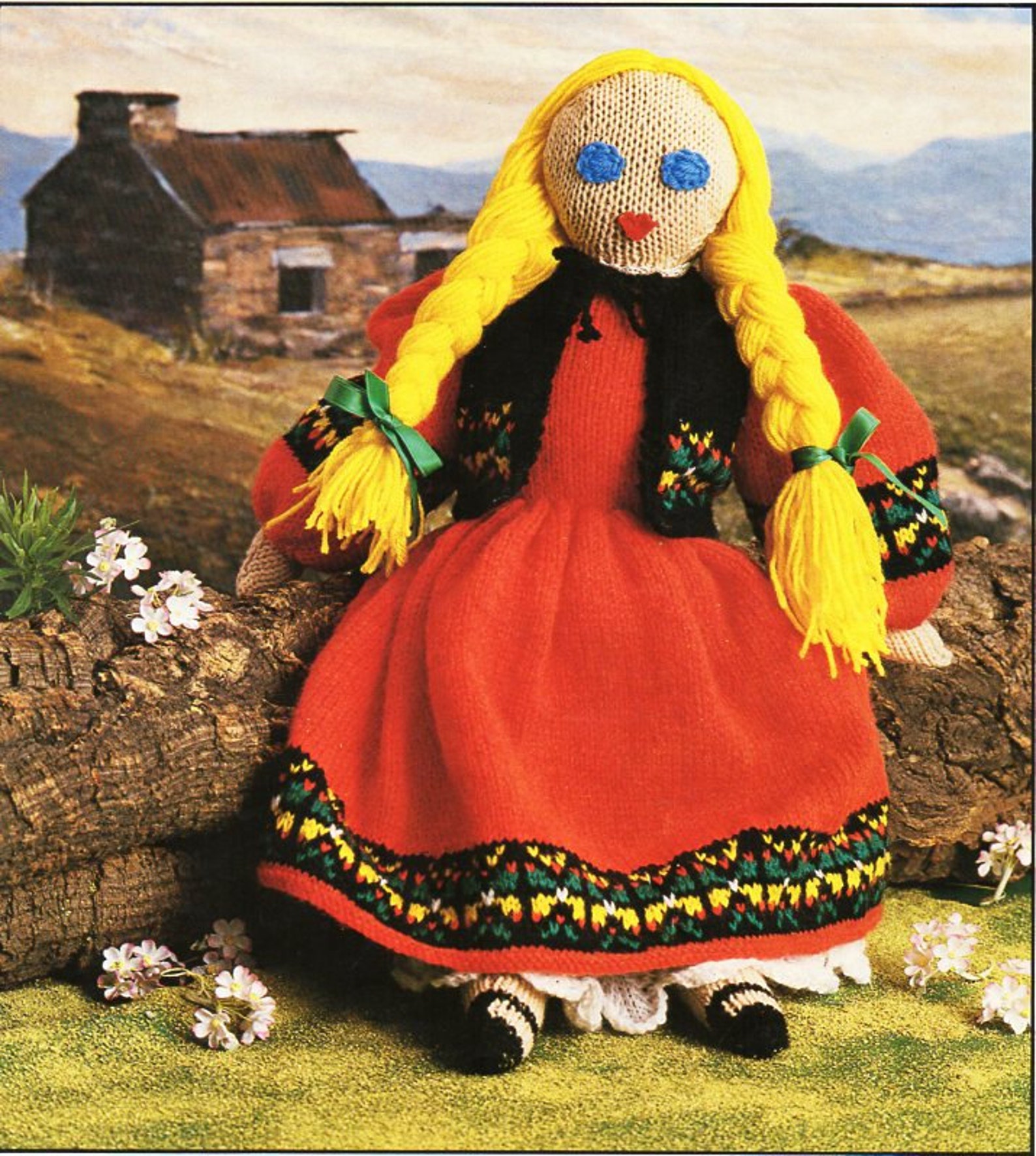 Vintage Rag Doll Knitting Pattern Pdf Knitted Doll Clothes Etsy UK