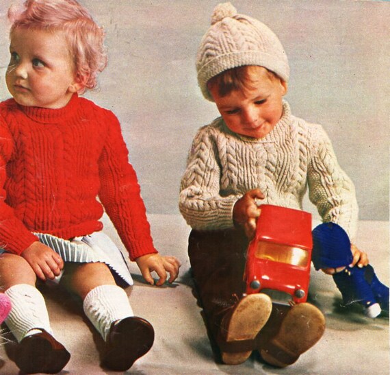 vintage baby aran knitting patterns