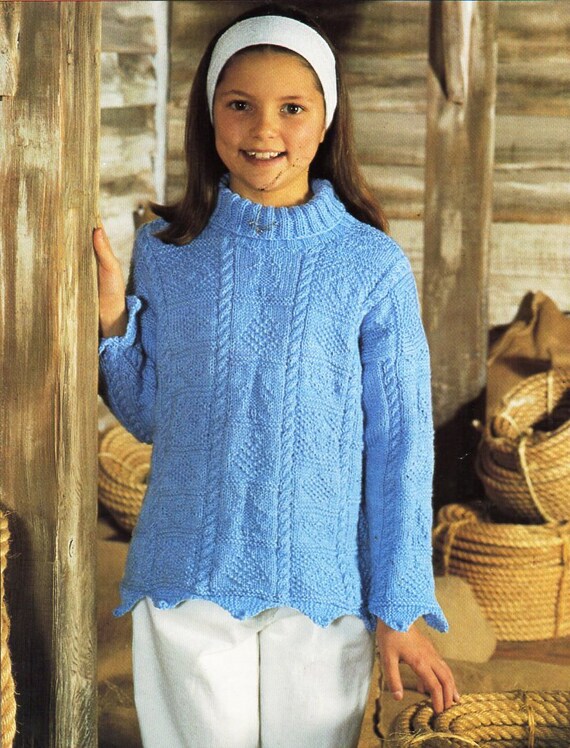 Knitted top tunic jumper