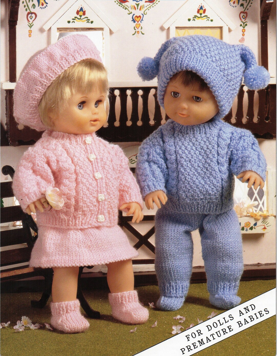 Baby Dolls Knitting Pattern Baby Dolls Sets Trouser Suit Skirt Suit