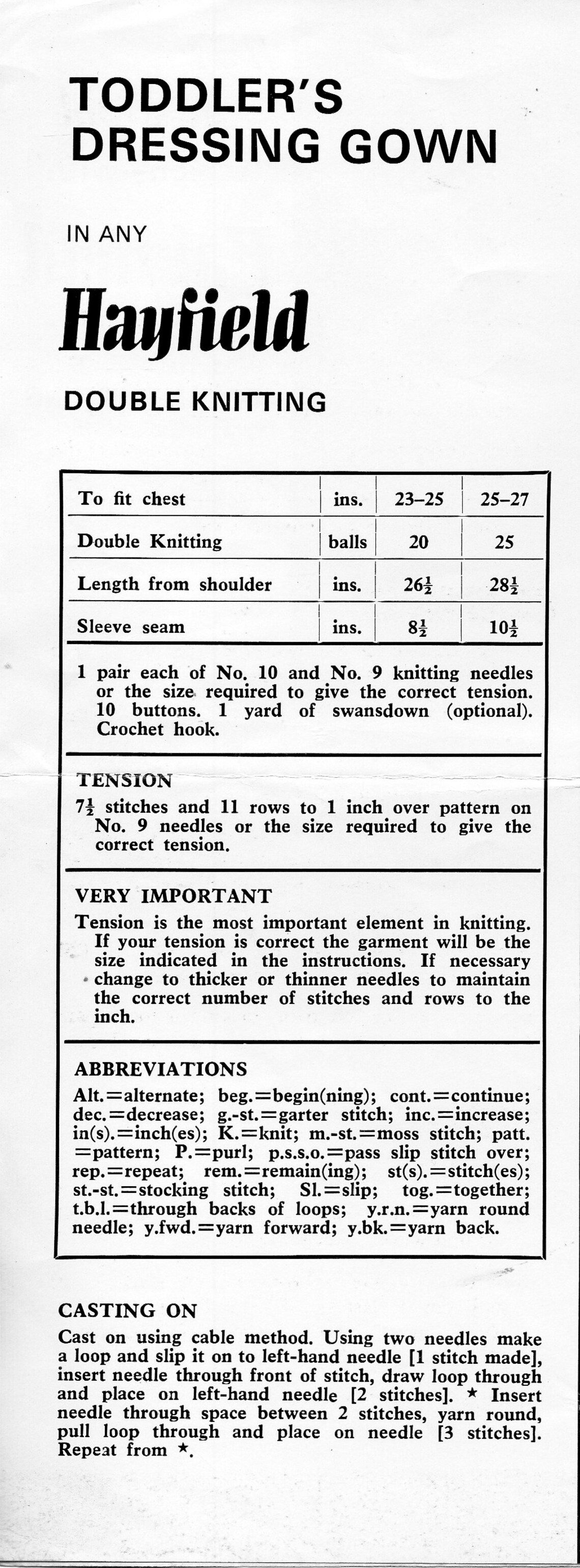 Childrens Dressing Gown Knitting Pattern Pdf Girls Housecoat Etsy UK