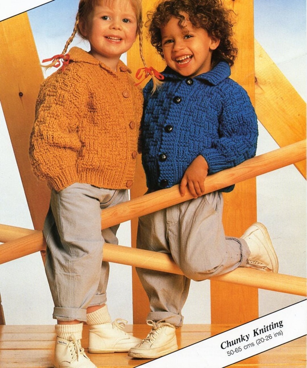 Childrens Jacket Knitting Pattern Pdf Toddler Chunky Cardigan Etsy