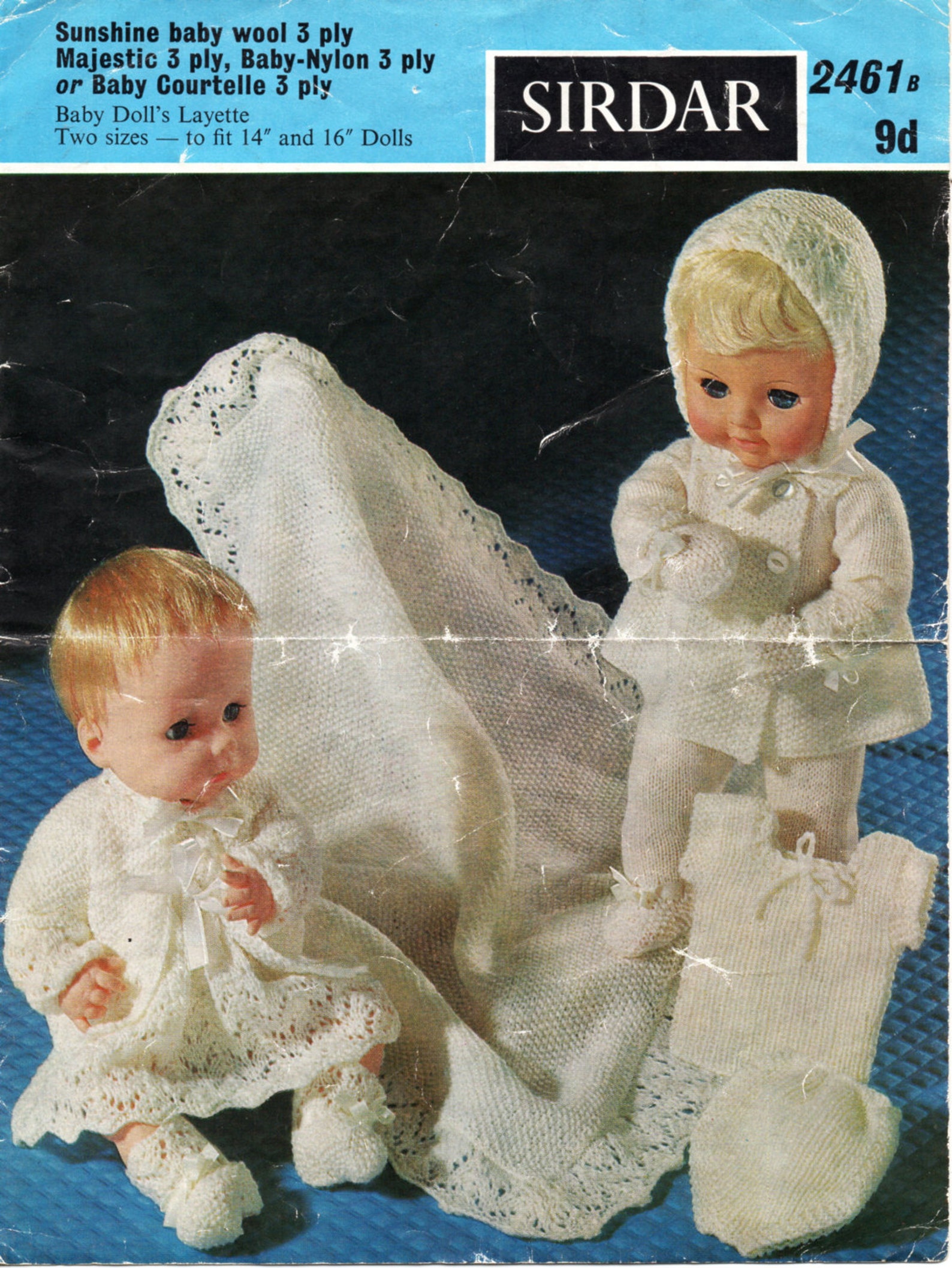Baby Dolls Clothes Knitting Pattern Baby Dolls Layette Dolls Etsy UK