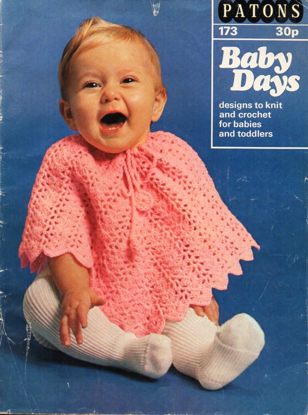Vintage Baby Crochet Poncho Crochet Pattern Pdf 4ply Baby Poncho