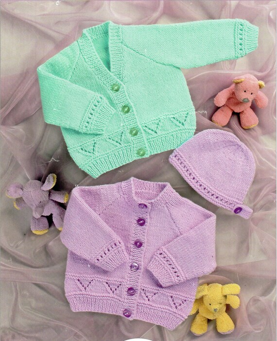 Baby Knitting Pattern Pdf Instant Download Baby Cardigans Baby Etsy UK
