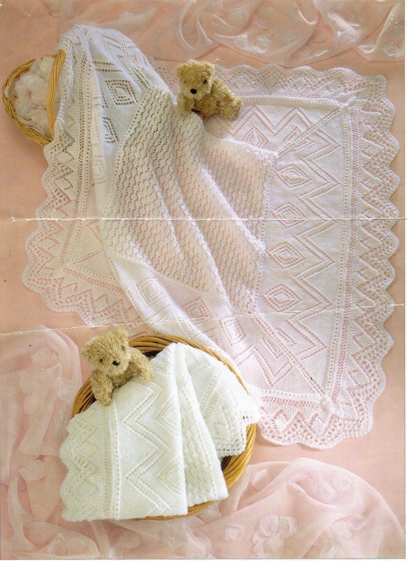 Baby Shawl Knitting Pattern Square Shawl Lacy Shawl 3 Ply / 4 Etsy UK