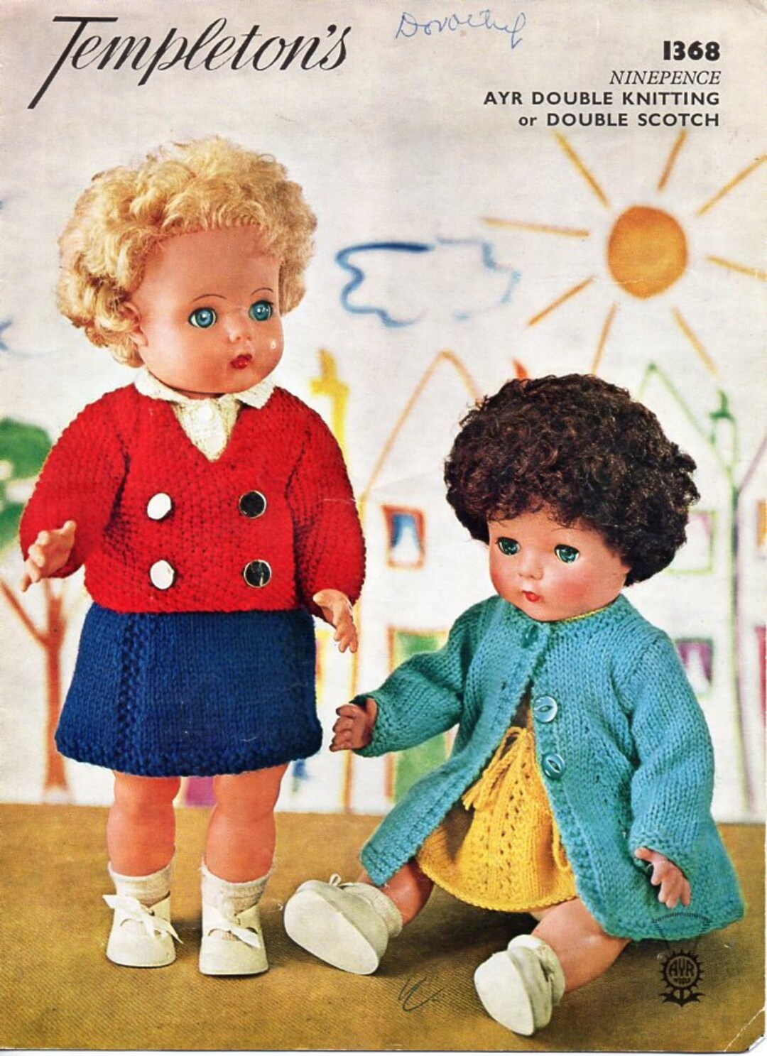 PDF Doll Clothes Knitting Pattern . 16 Inch Doll . Baby Dolls Etsy UK