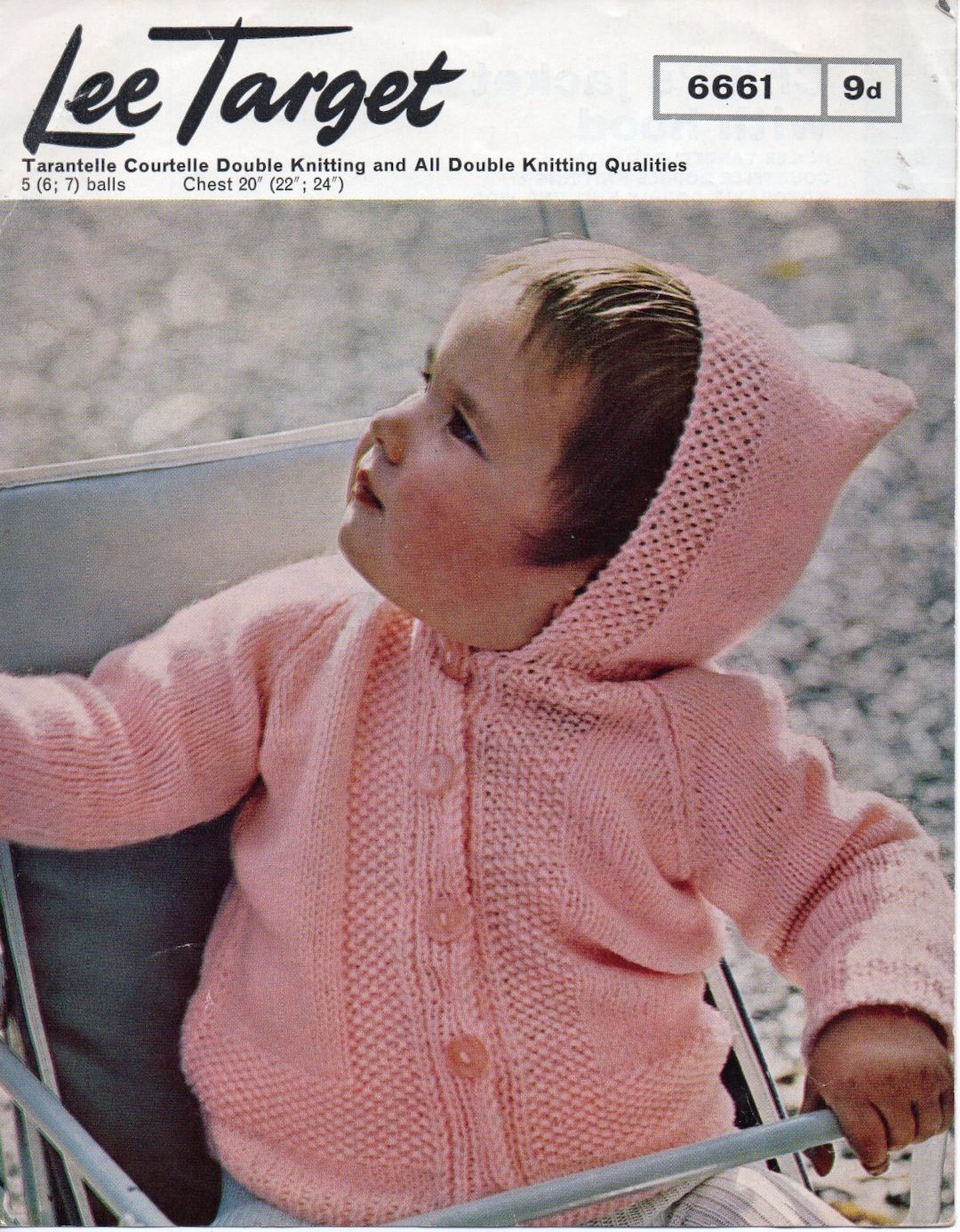 Vintage Baby Hooded Cardigan Knitting Pattern Pdf Baby Jacket With Hood