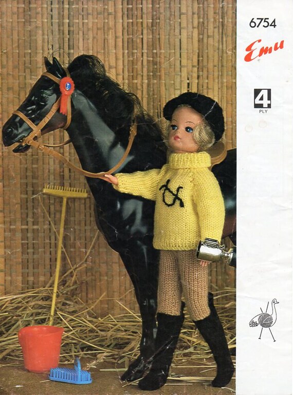 Teenage Doll Clothes Knitting Pattern Pdf Sindy Barbie Riding