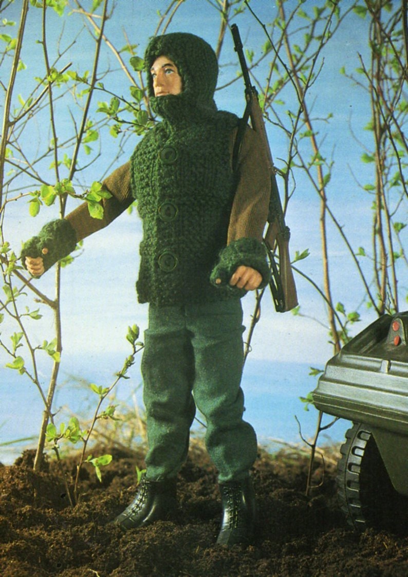 Action Man Doll Clothes Knitting Pattern Pdf Ken Clothes Etsy