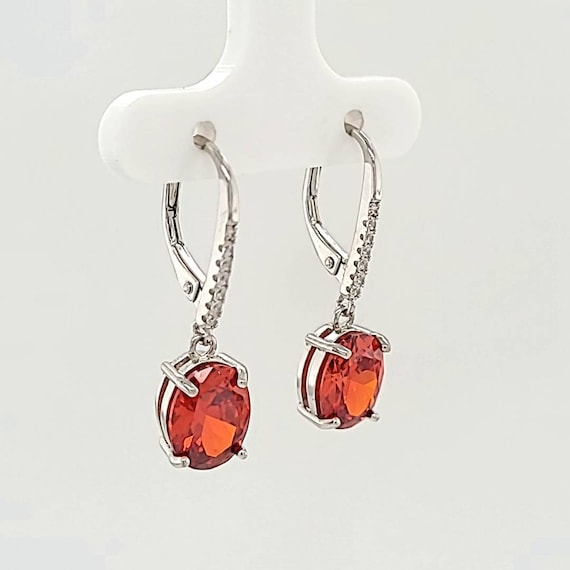 Leverback Dangling Earrings (choose Your Birthstone 12  display picture 1