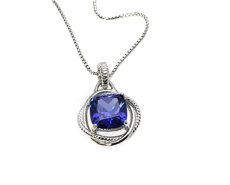 Details about .925 Sterling silver Tanzanite Cushion cut Infinity Pendant/Earrings Details about .925 Sterling silver Tanzanite Cushion cut Infinity Pendant/Earrings