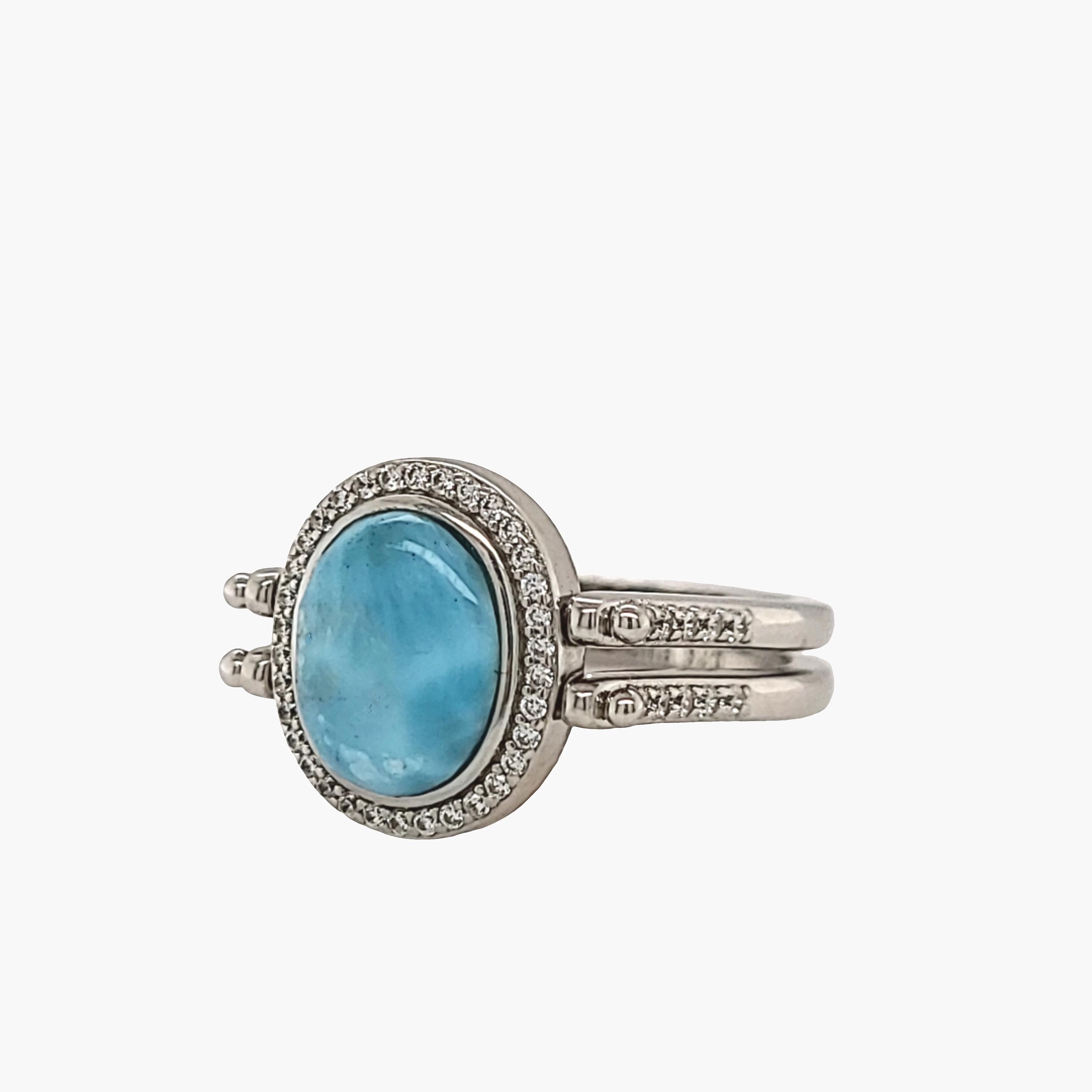 Larimar7鑑別書【premium】約8㎜