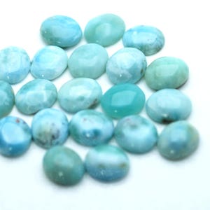 LARIMAR 12X10mm Oval Cabochon 100% Natural, Lot Of 20 Stones Under Wholesale image 2
