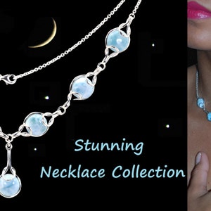 Stunning Larimar Earrings Necklace Set .925 Sterling Silver (New Style)