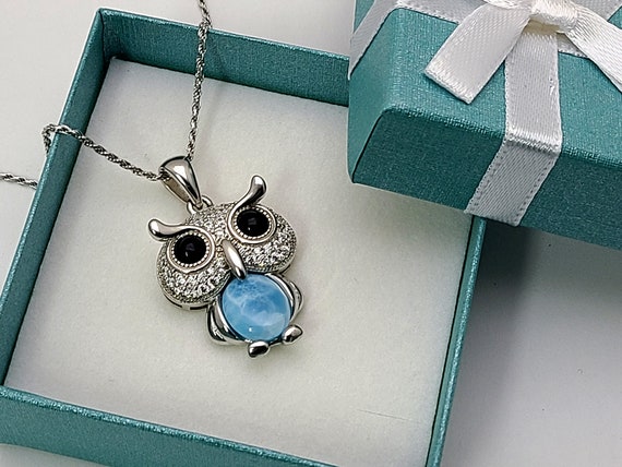 CL1842E - Sautoir Collier Pendentif Chouette Articulée Métal Et Strass Or Rose - Oh My Shop