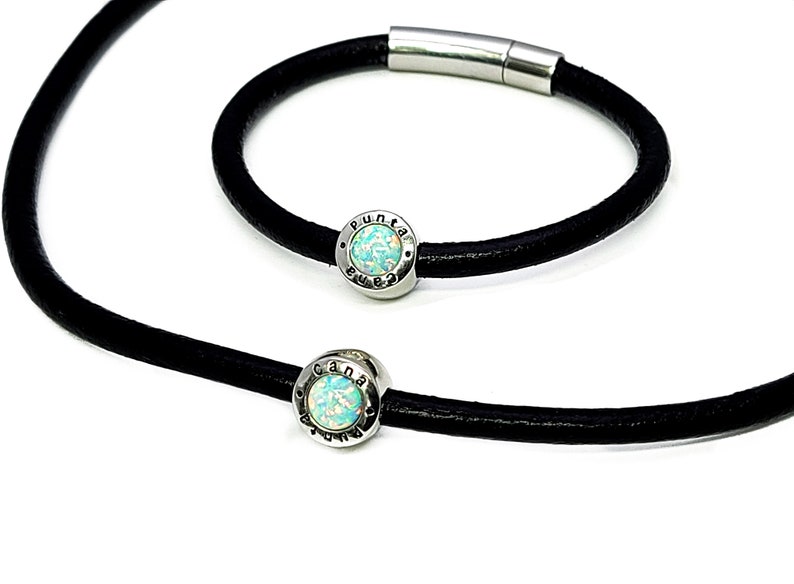 LarimarWhite Opal Punta Cana Happy Hour BraceletNecklace Set