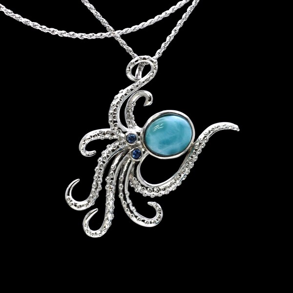 Octopus Pendant- Sterlng Slver - Etsy