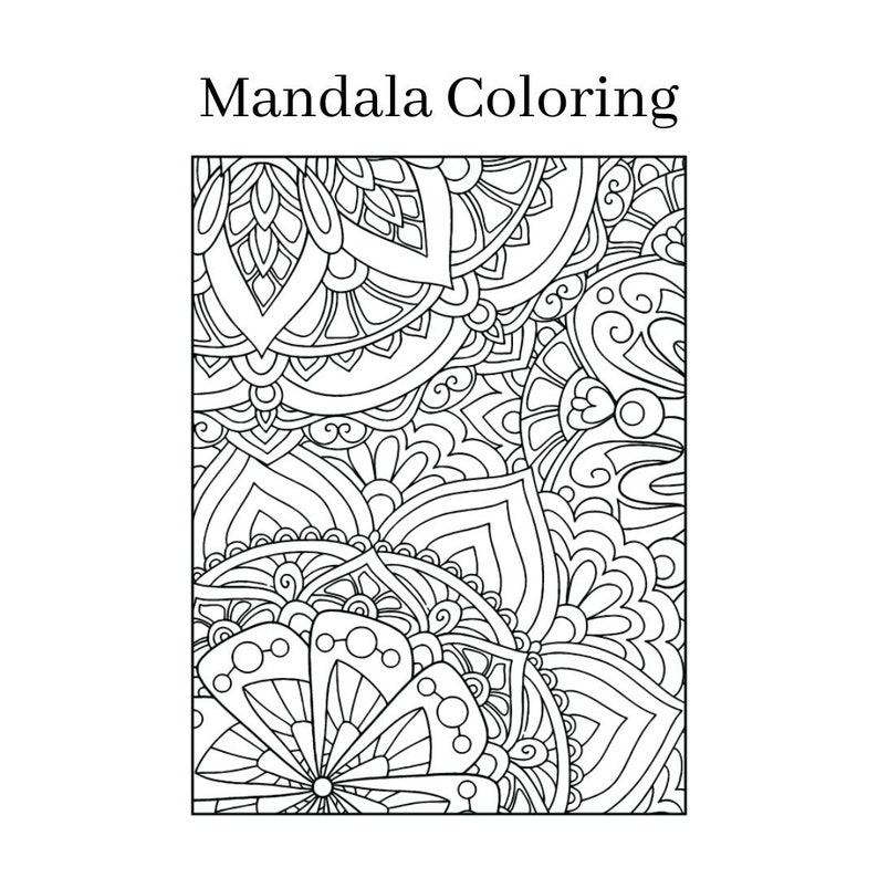 Instant Download | Mandala Coloring | Mandala Printables | Coloring ...