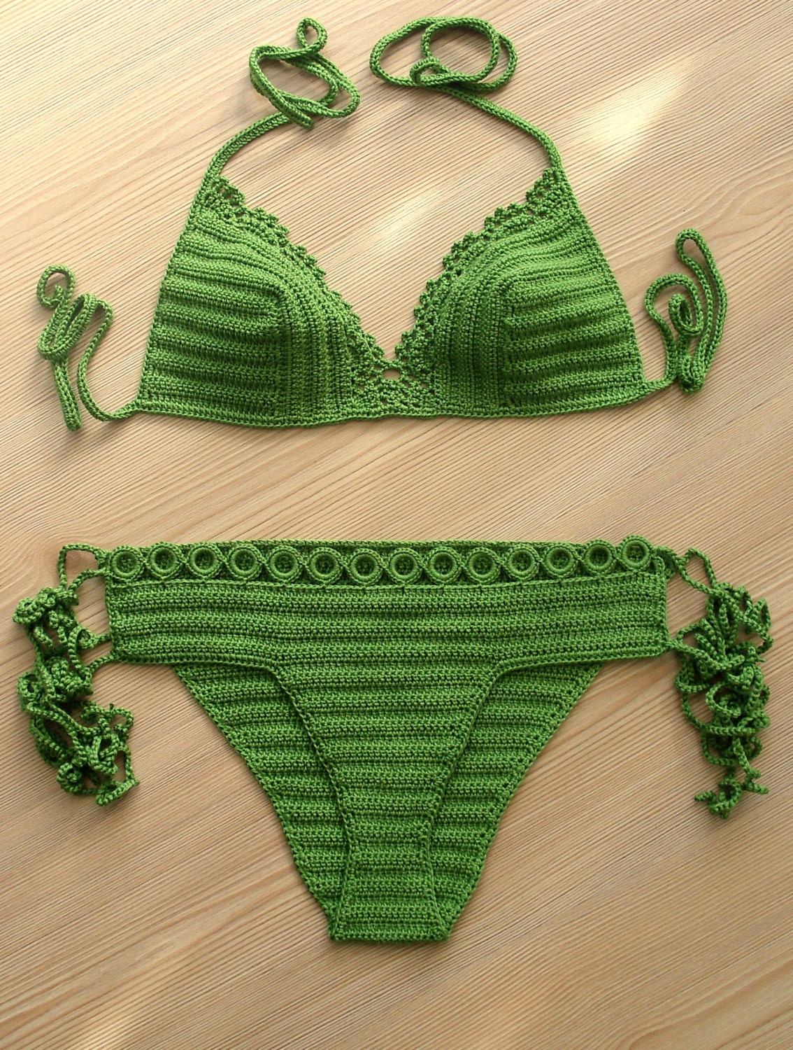 EXPRESS SHIPPING Crochet Bikini Green Crochet Bikini 2018 Etsy
