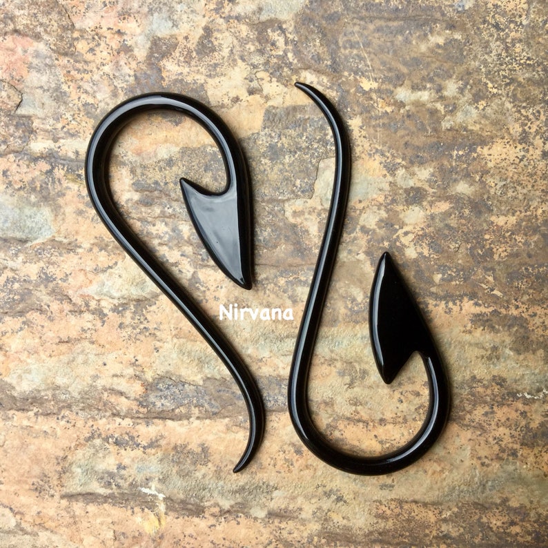 Black South Pacific Islands Tribal Fish Hooks 10g 8g 6g 4g 2g Etsy