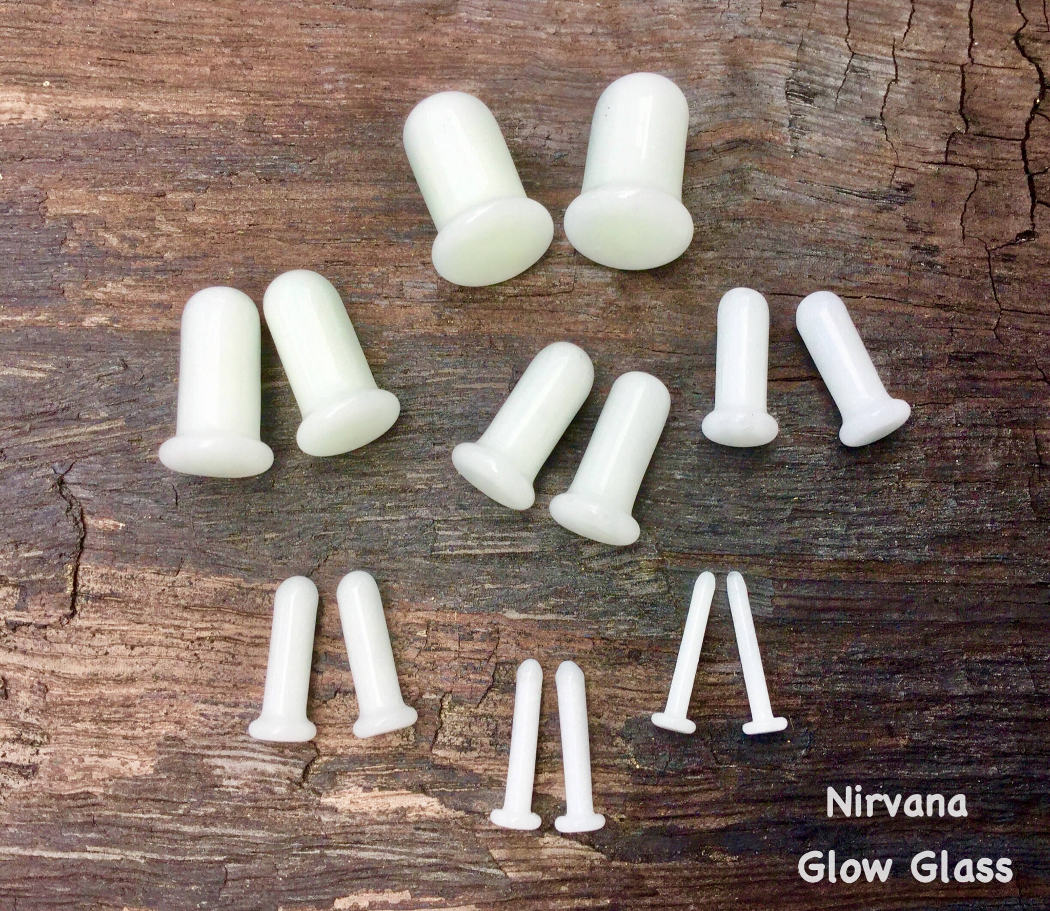 Black Single Flared Glass Plugs Stretching Set Includes 8 Etsy