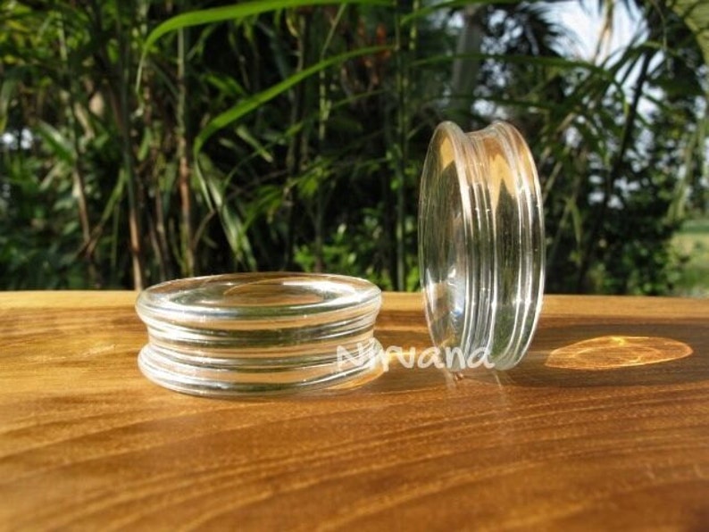 Clear Crystal Color Pyrex Glass Plugs 14g 12g 10g 8g 6g 4g 2g Etsy