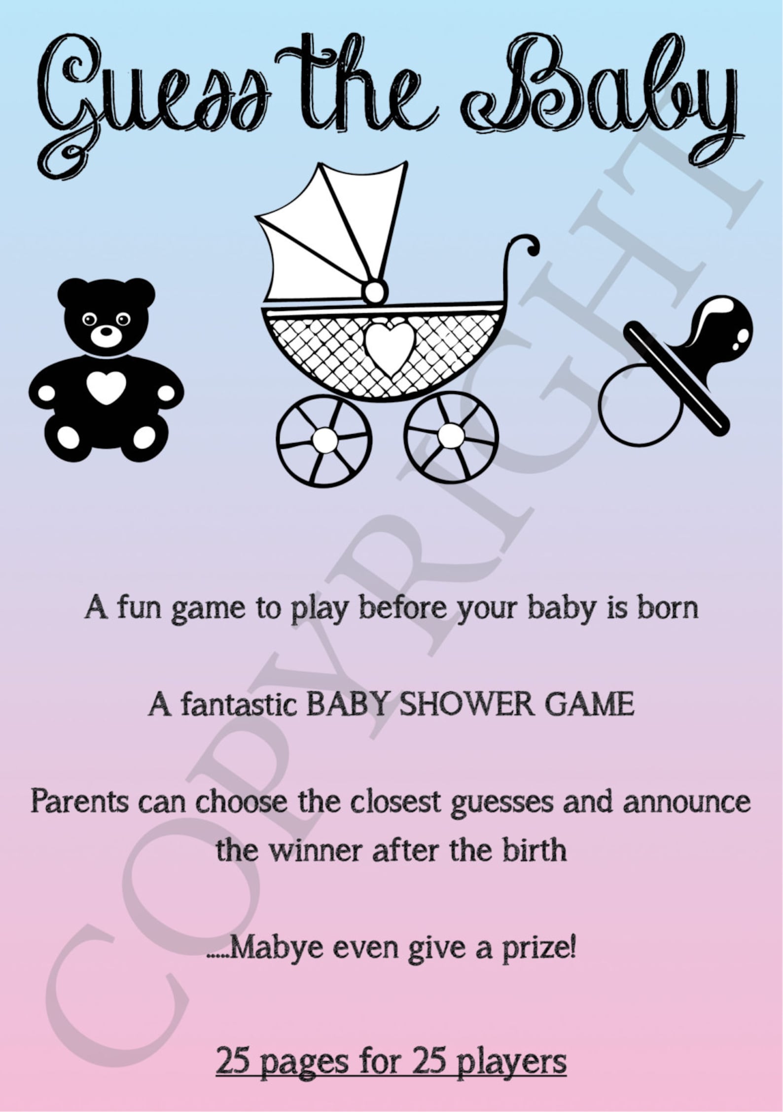 How To Play Guess The Baby Picture Game