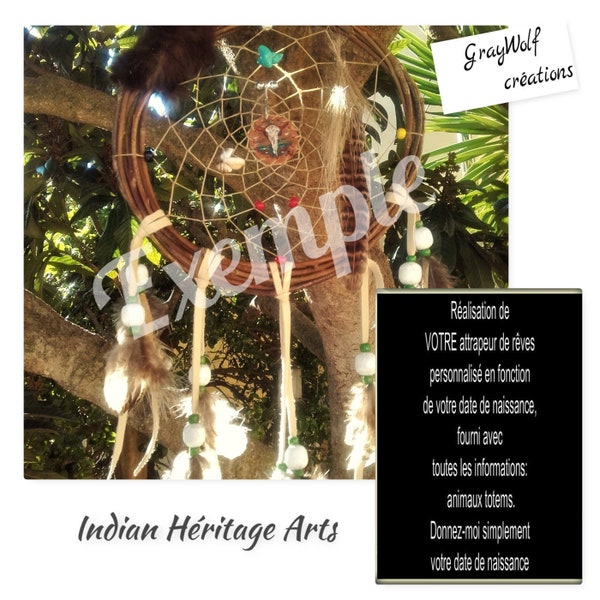 Custom dream catcher - Natural - Traditional - depending on your date of birth