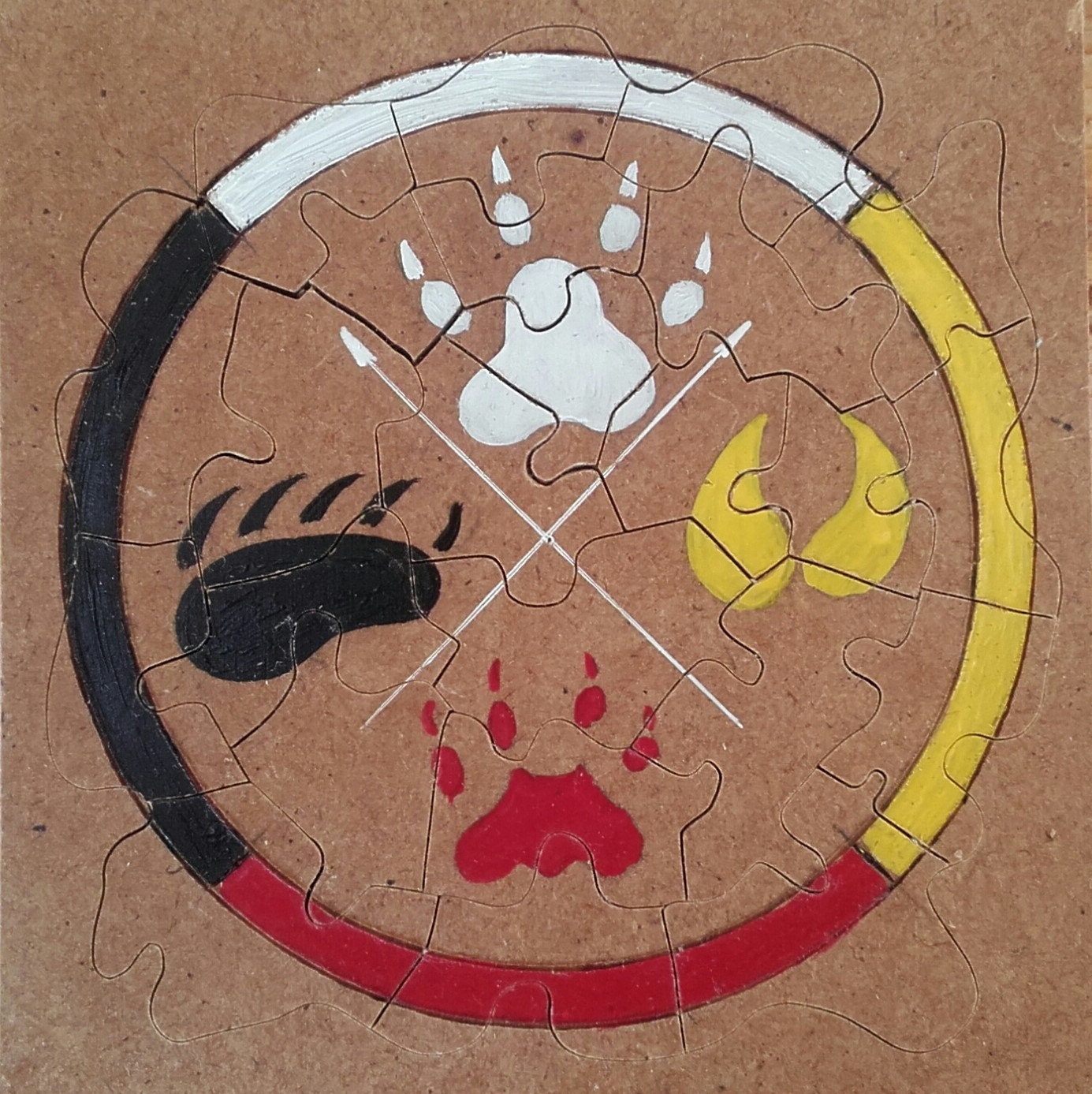 Puzzle medicine wheel 24 pieces - ref: puzzle 4