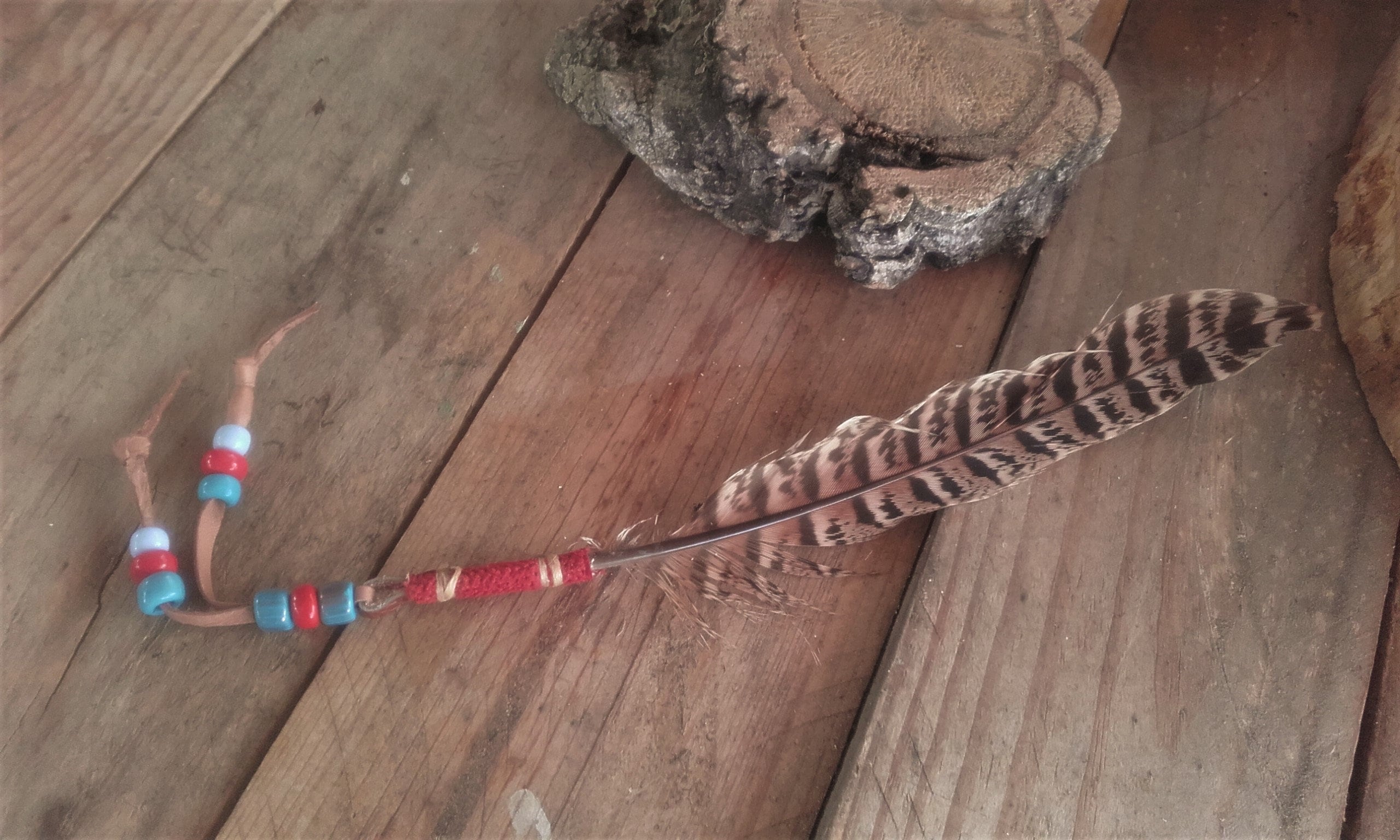 Plumes de Cérémonie et Purification ou Parole - 1 Plume Naturelle Ref Pl 12