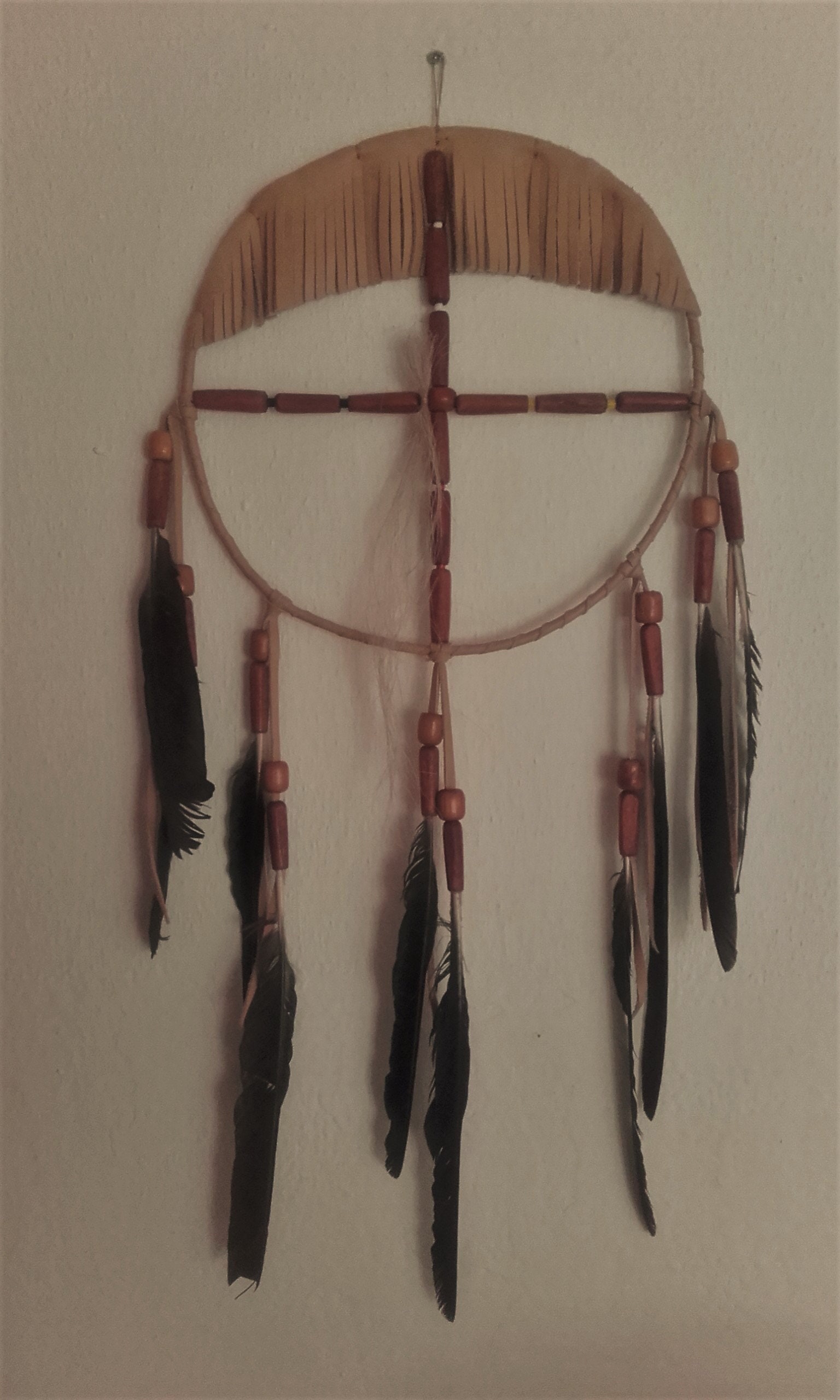 Roue Medecine, Perles Bois - Ref Mw 210901