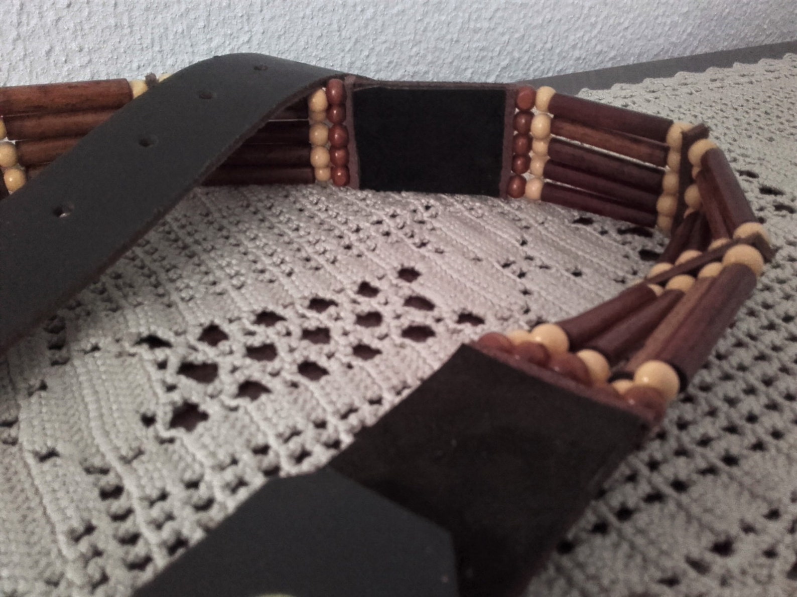 Bandeau pour chapeau de cowboy en cuir perlé : style