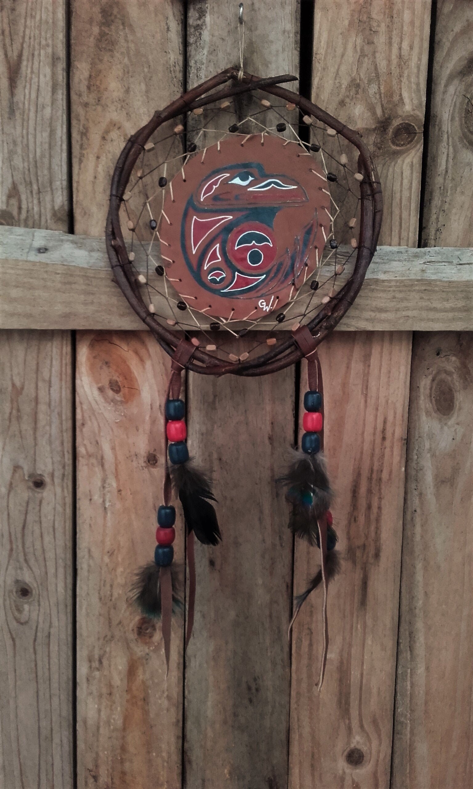 Bouclier de Protection - Mandella Attrape-Rêves Aigle Haïda Ref M 210302