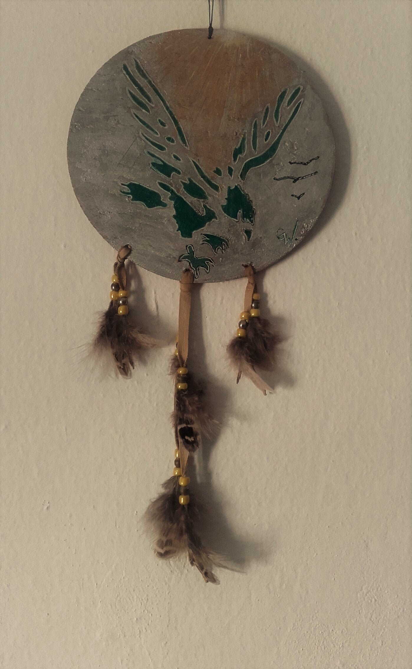 Mandela Aigle - Peinture sur Bois Ref M 190701