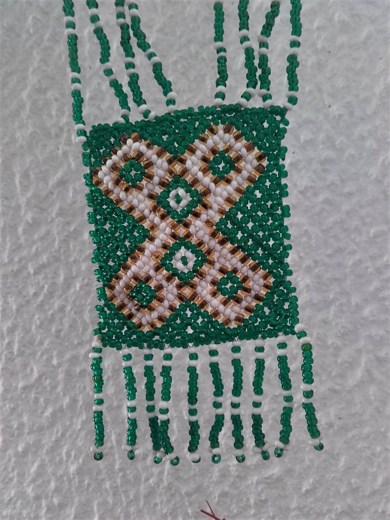 necklace in glass beads